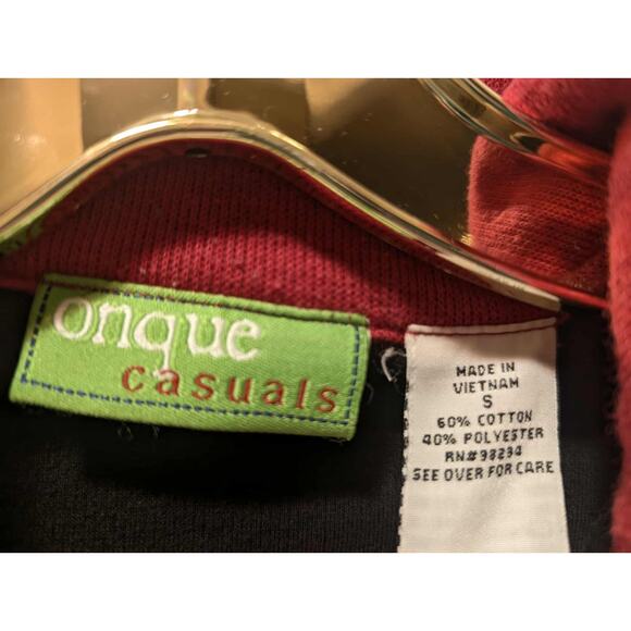 Vintage Onque Casuals Black Zip Snowman Ugly Christmas Sweater Party Size S - Picture 6 of 10